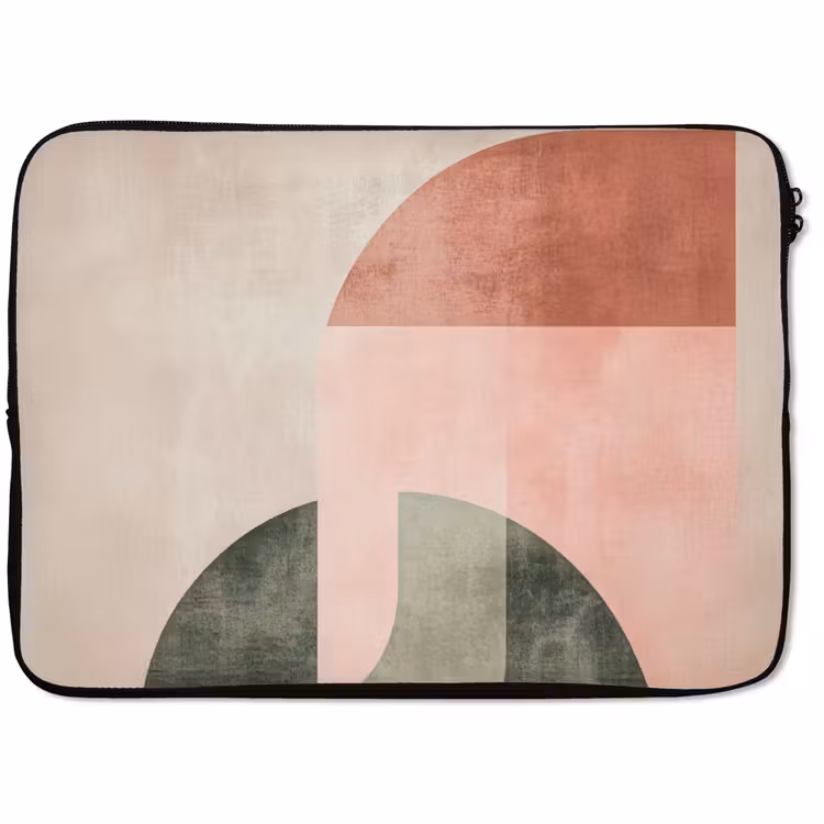 Laptophoes - Cirkel - Abstract - Roze — 1