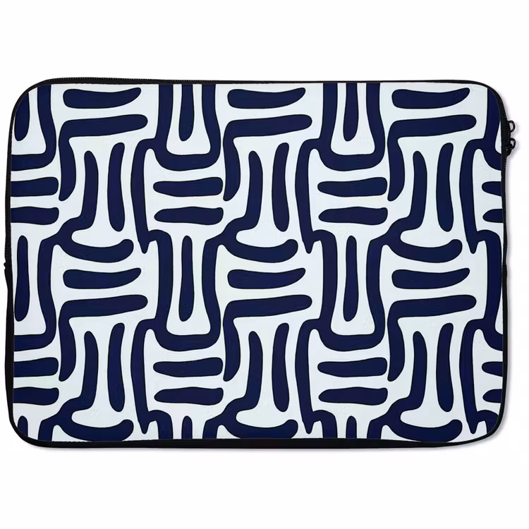 Laptophoes - Abstract - Modern - Blauw — 1