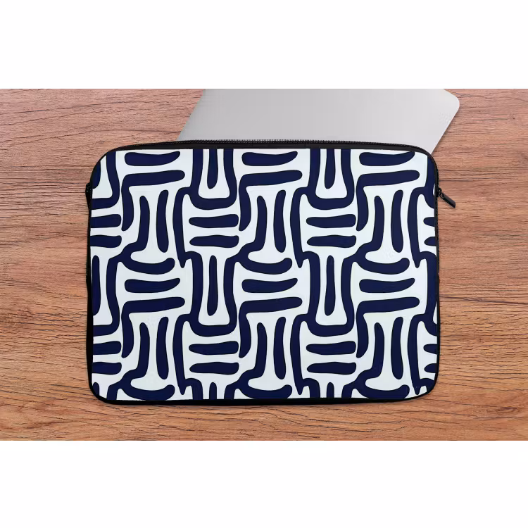 Laptophoes - Abstract - Modern - Blauw — 2