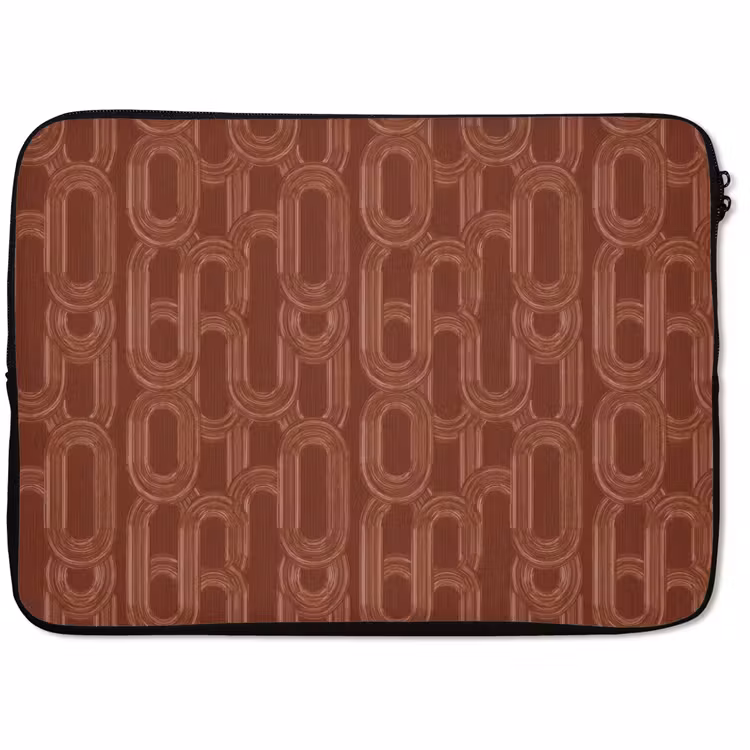 Laptophoes - Abstract - Textuur - Bruin — 1