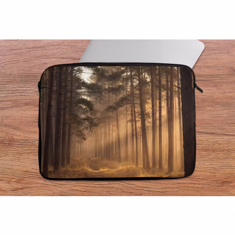Laptophoes - Bos - Mist - Zonlicht — 2