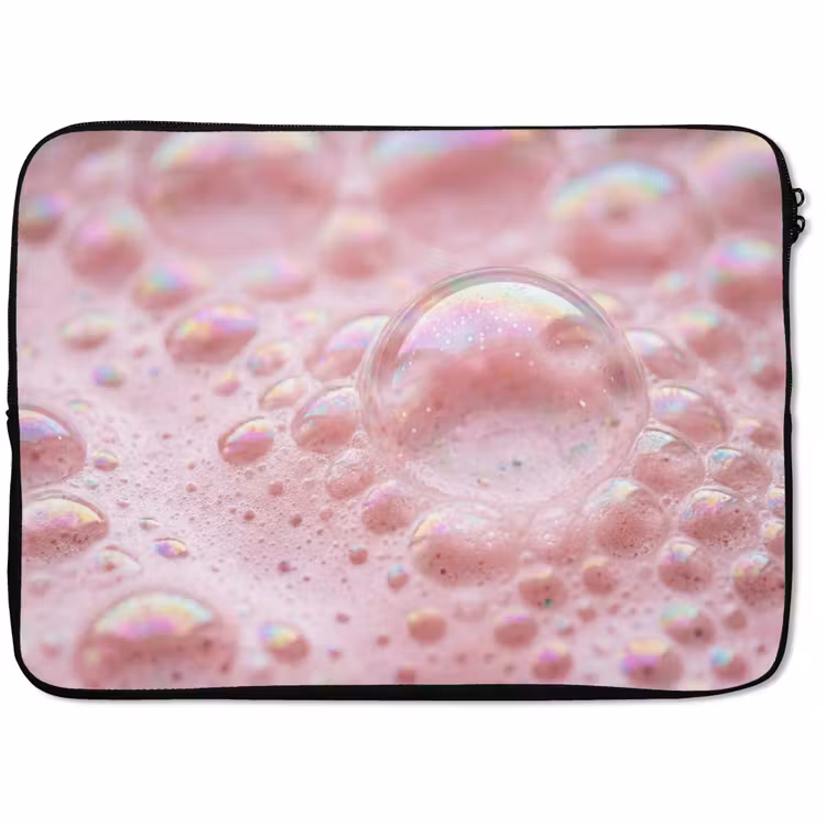 Laptophoes - Schuim - Structuur - Roze — 1