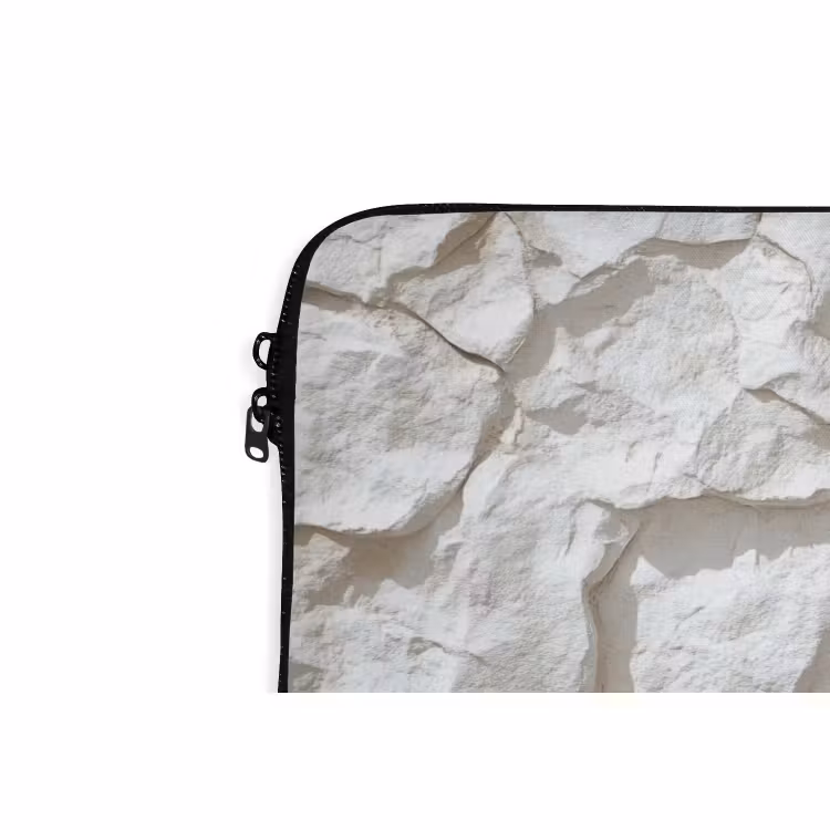 Laptophoes - Structuur - Rots - Wit — 4