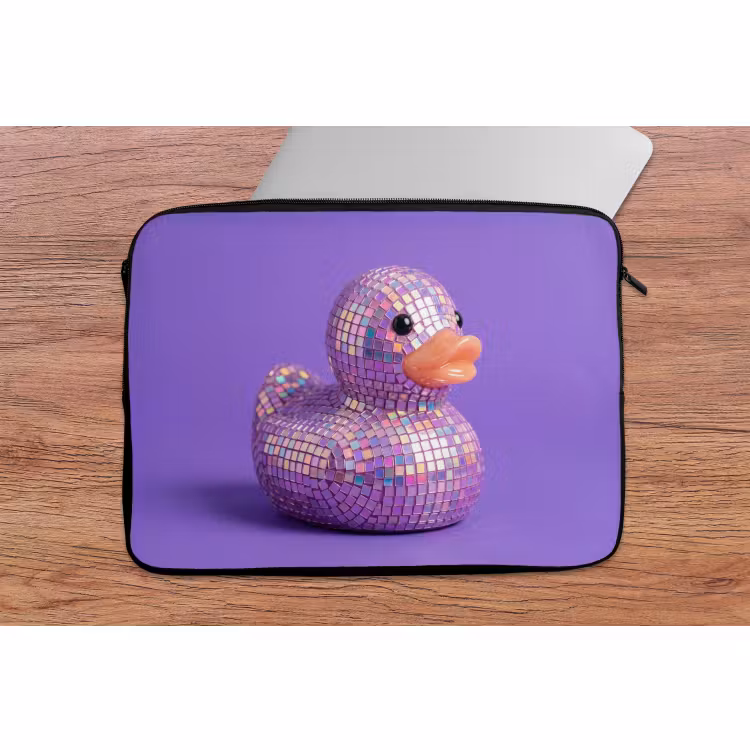 Laptophoes - Disco - Eend - Paars — 2