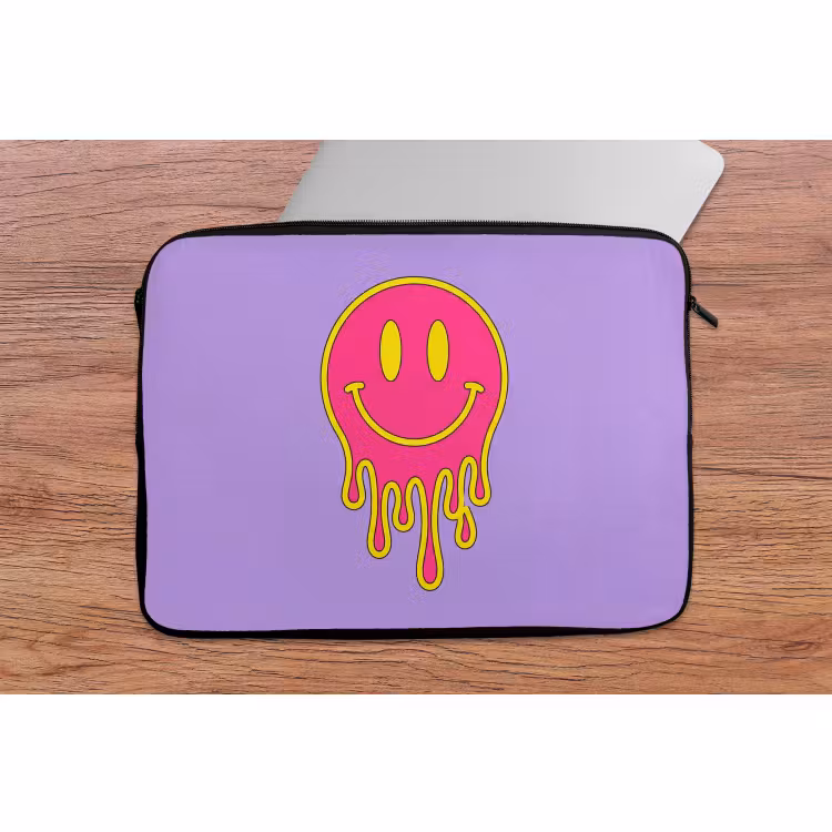 Laptophoes - Smiley - Drip - Neon — 2