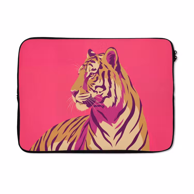 Laptophoes - Tijger - Modern - Neon — 3