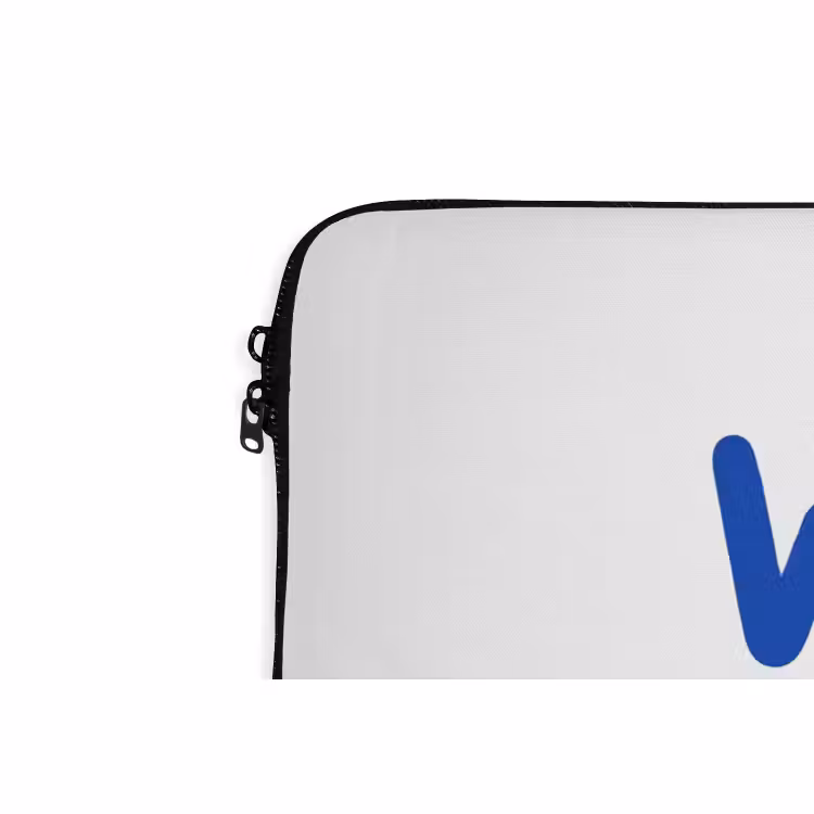 Laptophoes - Blauw - Quote - Wit — 4