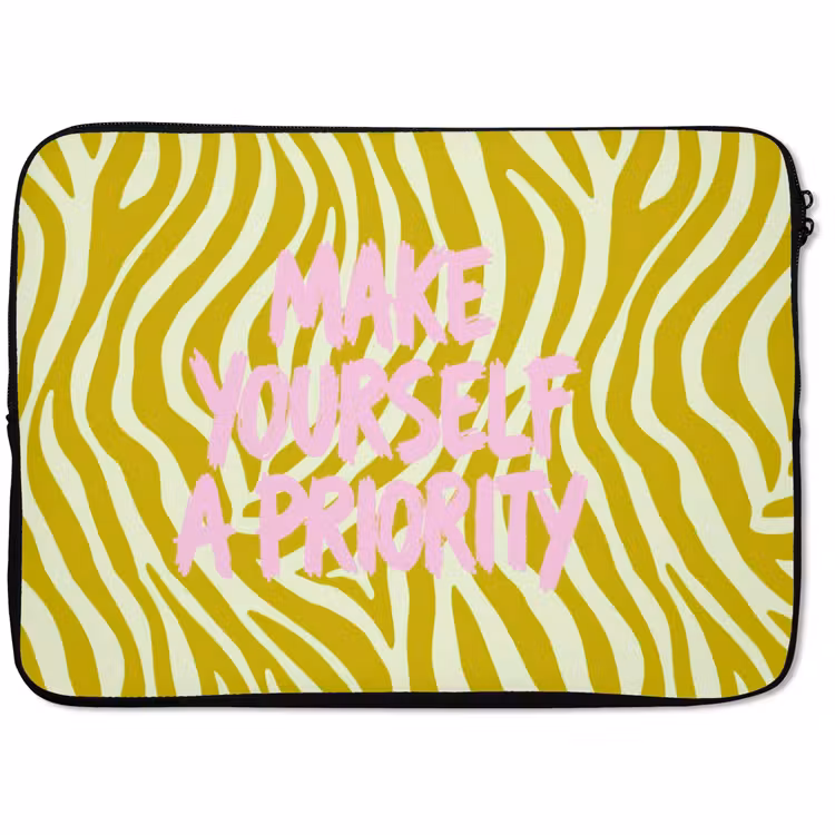 Laptophoes - Zebraprint - Priority - Roze — 1