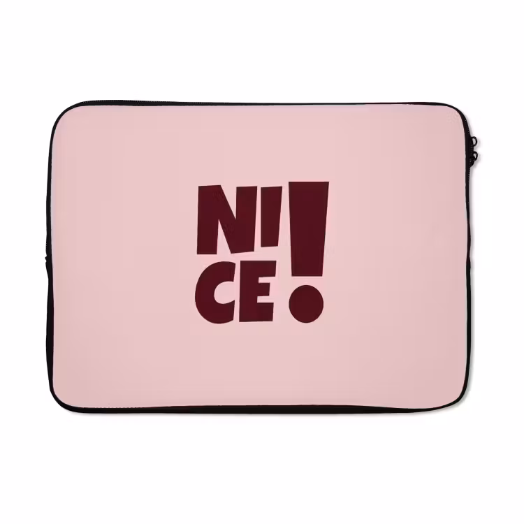 Laptophoes - Nice - Uitroepteken - Roze — 3