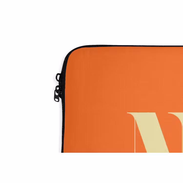 Laptophoes - Oranje - Gebroken wit - Nice — 4