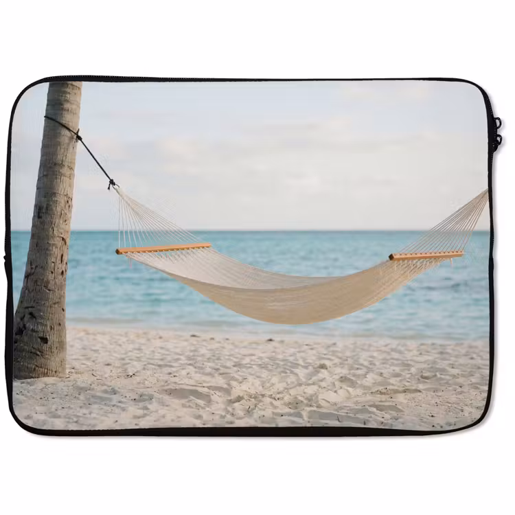 Laptophoes - Hangmat - Strand - Wit — 1