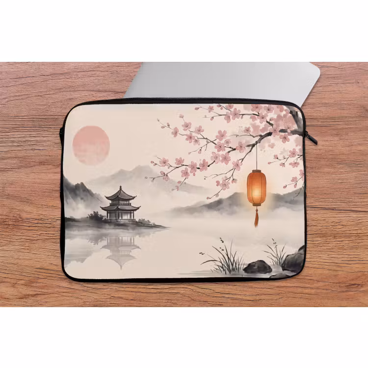 Laptophoes - Zon - Japans - Traditioneel — 2
