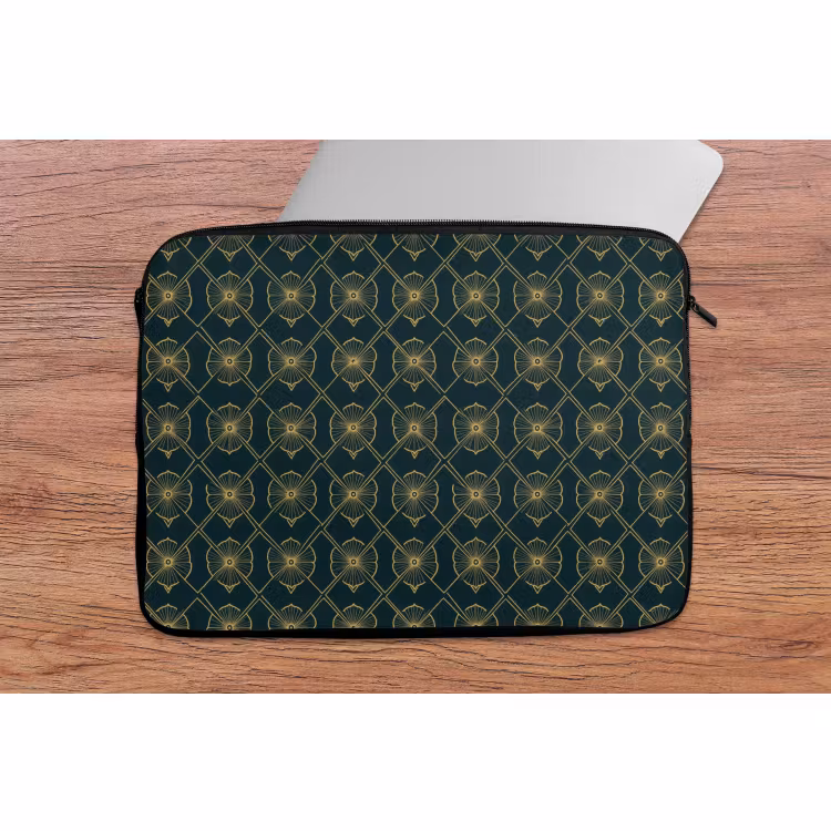 Laptophoes - Geometrisch - Elegant - Groen — 2