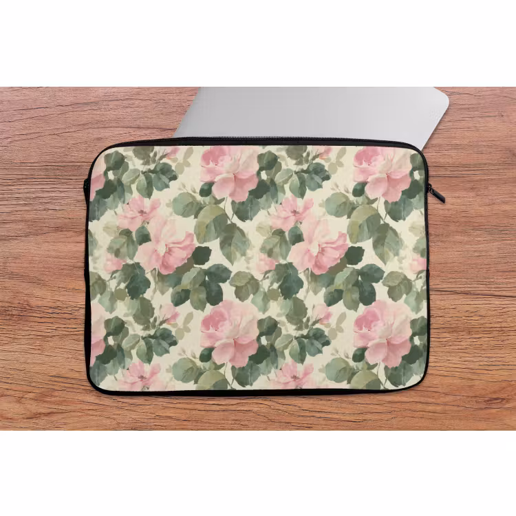 Laptophoes - Rozen - Botanisch - Roze — 2