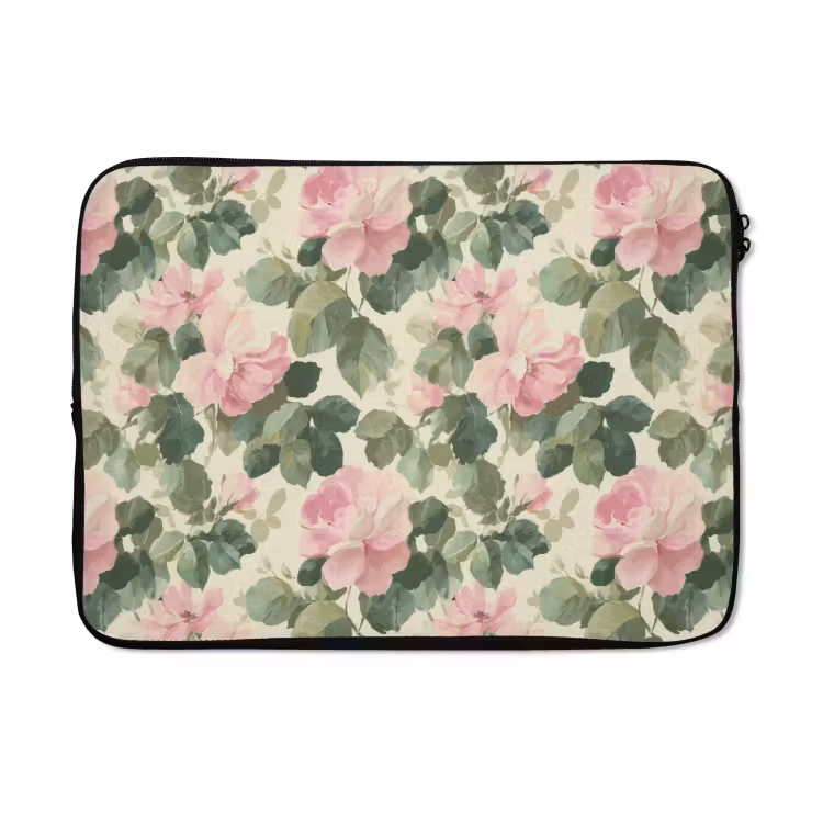 Laptophoes - Rozen - Botanisch - Roze — 3