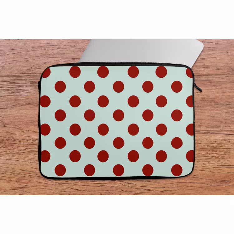 Laptophoes - Polka - Dots - Rood — 2