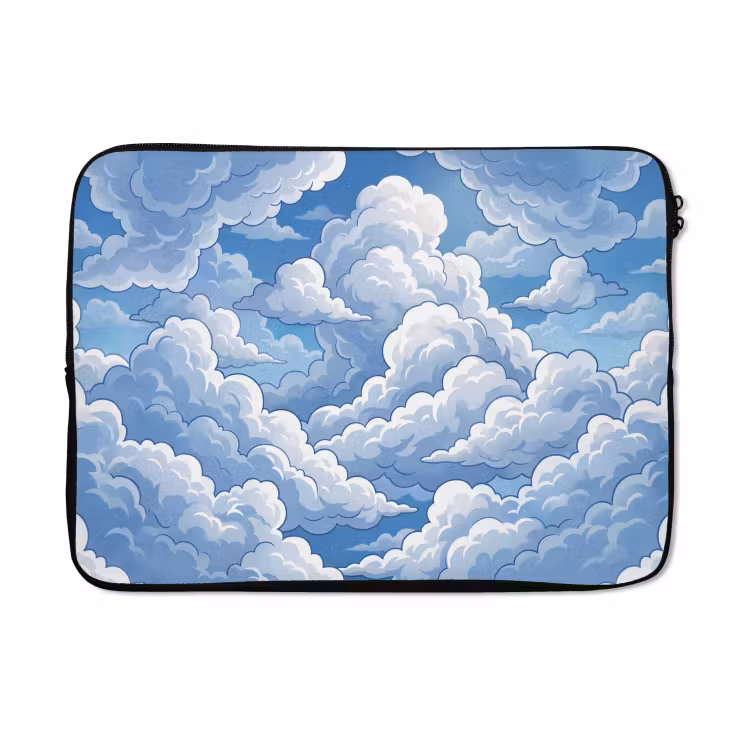 Laptophoes - Wolken - Hemel - Abstract - Wit — 3