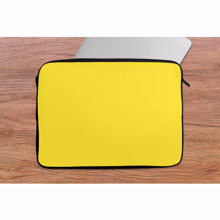 Laptophoes - Soft - Custard - Geel — 2