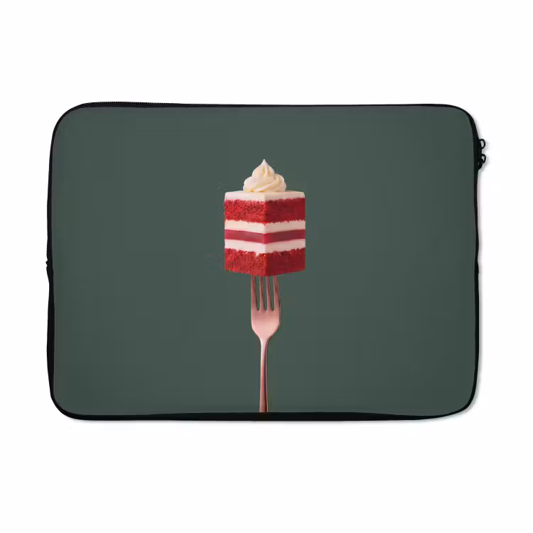Laptophoes - Cake - Vork - Rood — 3