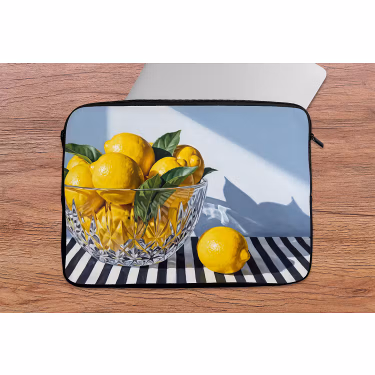 Laptophoes - Citroenen - Fruit - Geel — 2