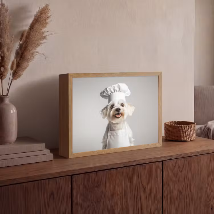 Lightbox - Wandlamp - Hond - Wit - Kok — 4