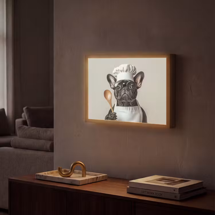 Lightbox - Wandlamp - Bril - Hond - Kok — 2