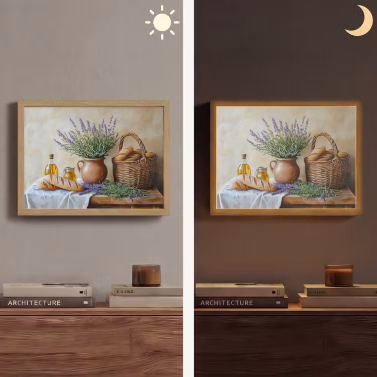 Lightbox - Wandlamp - Lavendel - Brood - Stilleven — 6