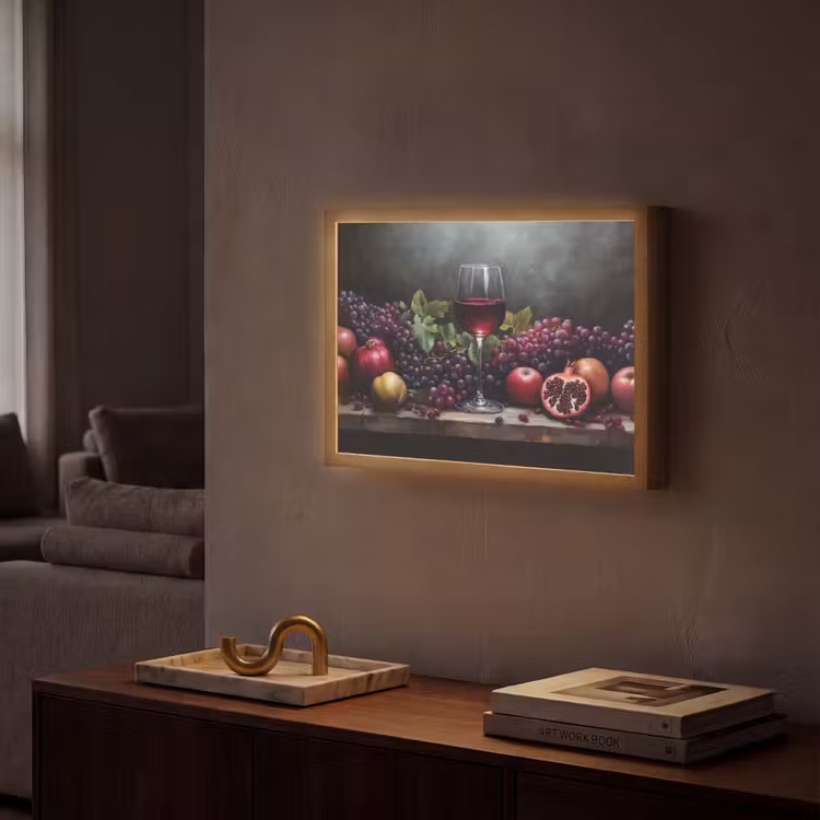 Lightbox - Wandlamp - Wijn - Fruit - Stilleven — 2