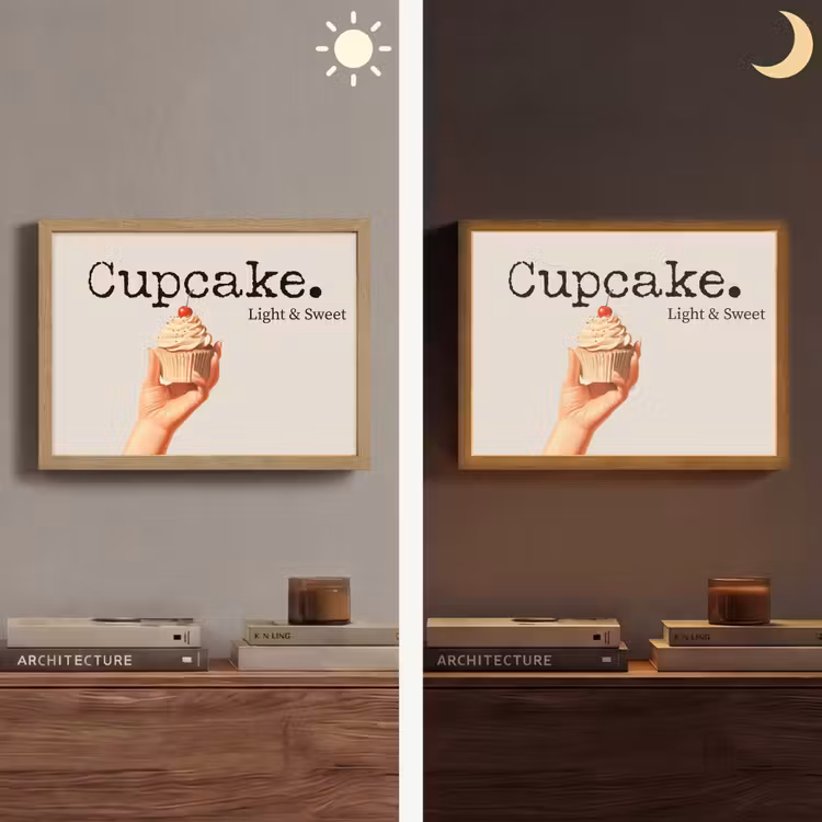 Lightbox - Wandlamp - Cupcake - Zoet - Kers — 6