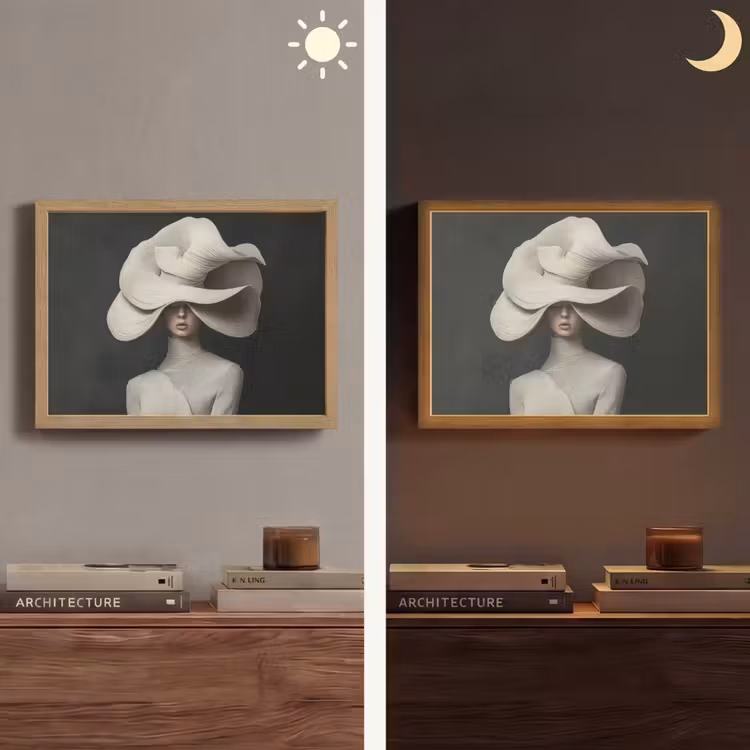 Lightbox - Wandlamp - Modern - Vrouw - Hoed — 6