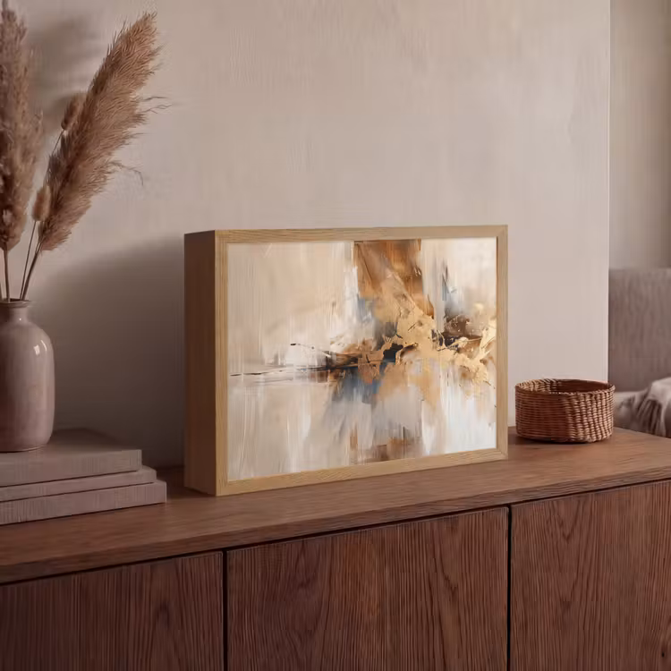 Lightbox - Wandlamp - Modern - Bruin - Abstract - Beige — 4