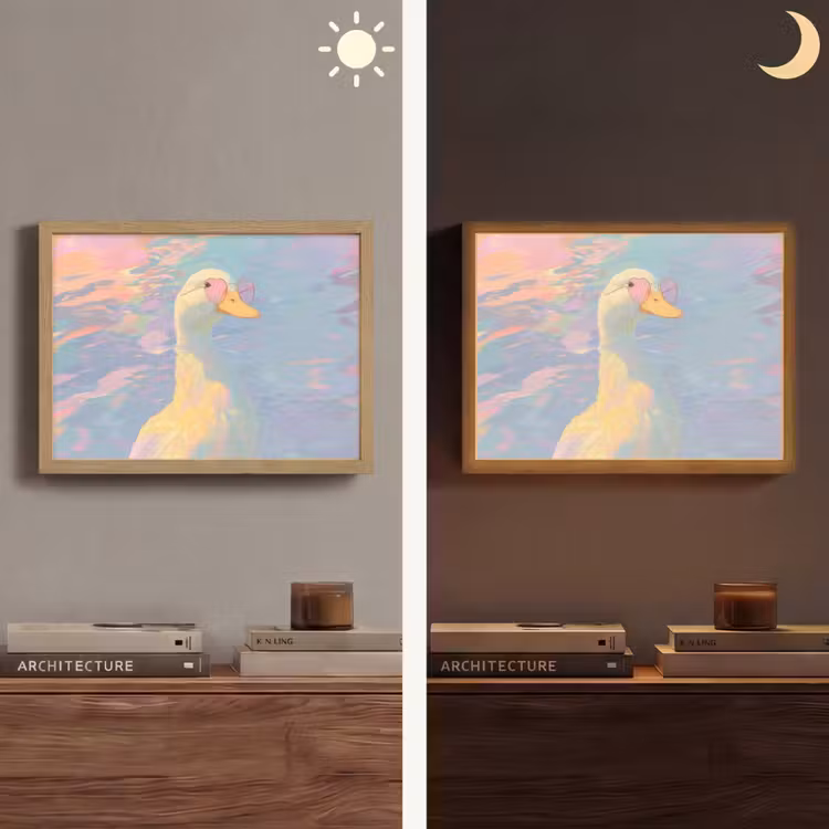 Lightbox - Wandlamp - Eend - Zonnebril - Water — 6