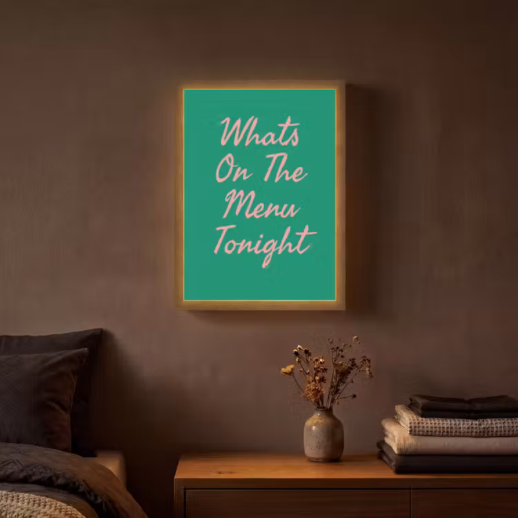 Lightbox - Wandlamp - Menu - Quote - Roze — 3