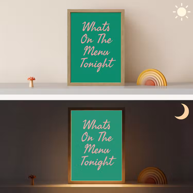 Lightbox - Wandlamp - Menu - Quote - Roze — 5