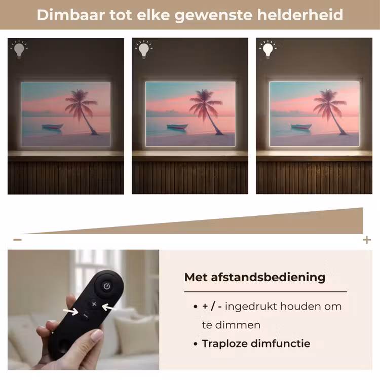 Lightbox - Wandlamp - Zee - Boot - Zonsondergang — 9
