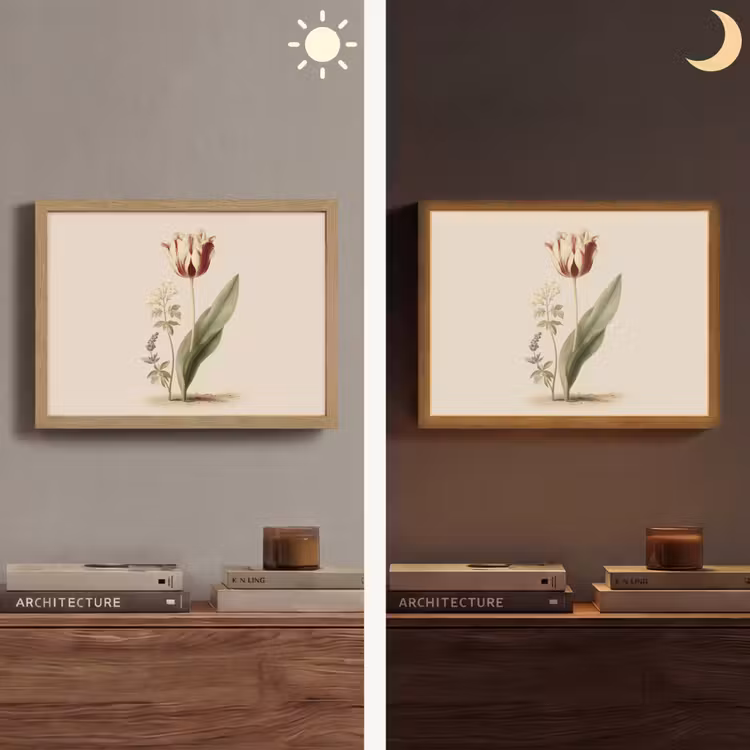 Lightbox - Wandlamp - Tulp - Minimalistisch - Beige — 6