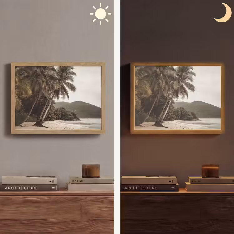Lightbox - Wandlamp - Eiland - Palmboom - Zee — 6