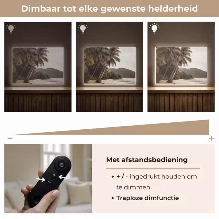 Lightbox - Wandlamp - Eiland - Palmboom - Zee — 9