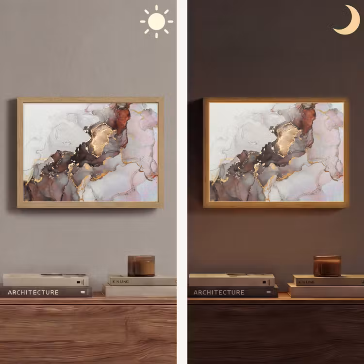 Lightbox - Wandlamp - Rood - Marmer - Goud — 6