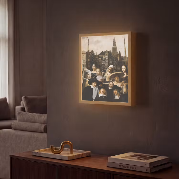 Lightbox - Wandlamp - Schilderij - Oude Meesters - Collage — 2