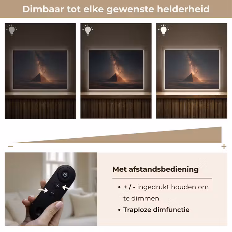 Lightbox - Wandlamp - Piramide - Woestijn - Licht — 9