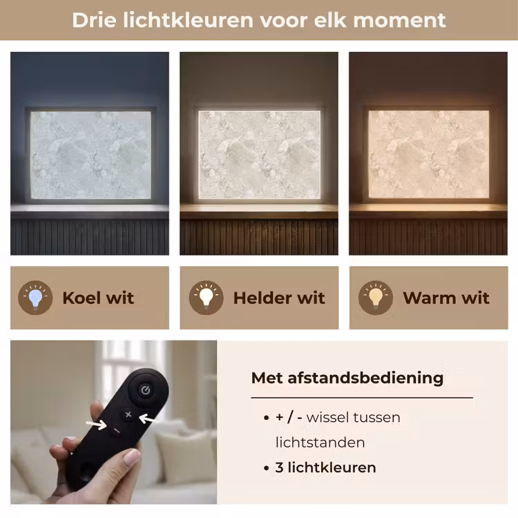 Lightbox - Wandlamp - Marmer - Grijs - Aders — 8