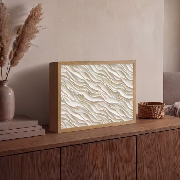 Lightbox - Wandlamp - Golven - Wit - Minimalistisch — 4