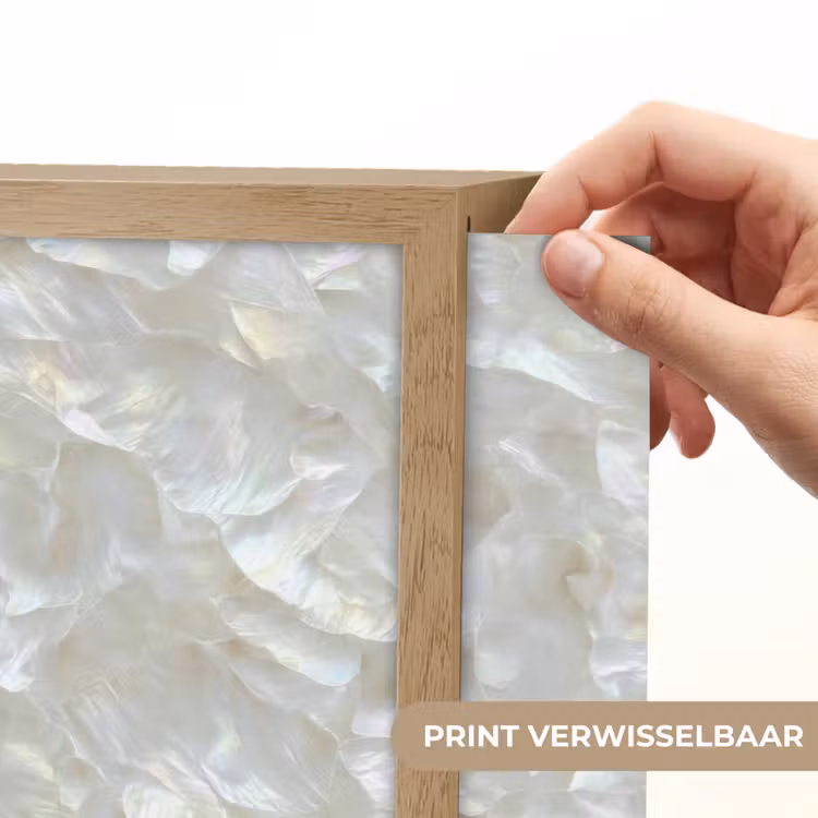 Lightbox - Wandlamp - Parelmoerglans - Wit - Schelp — 5
