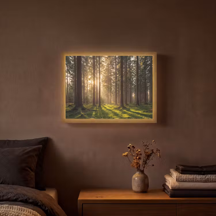 Lightbox - Wandlamp - Bos - Gras - Zonlicht — 3