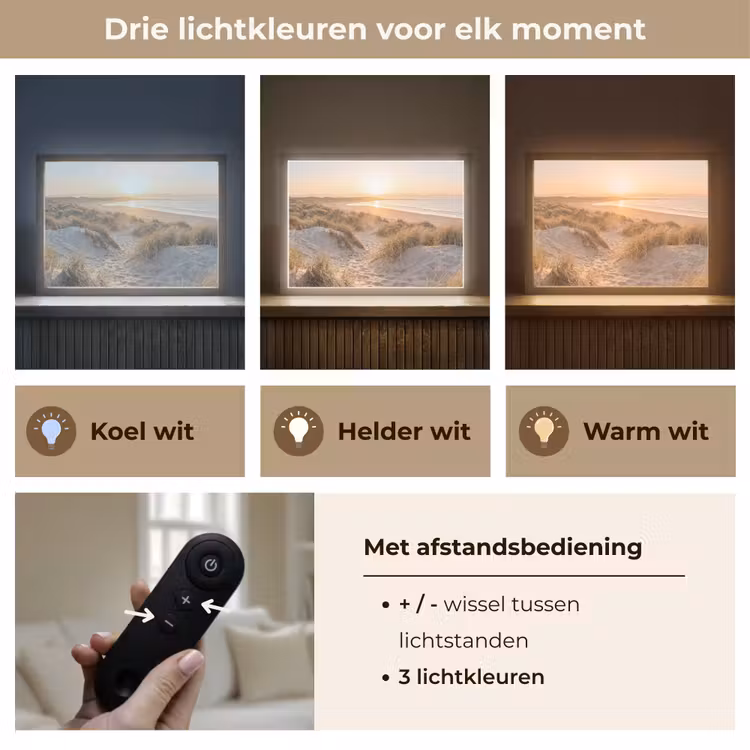 Lightbox - Wandlamp - Duinen - Strand - Zee — 8
