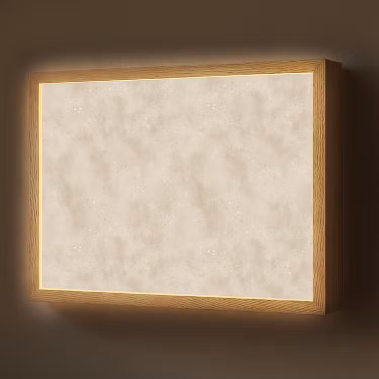 Lightbox - Wandlamp - Structuur - Spikkels - Beige — 1