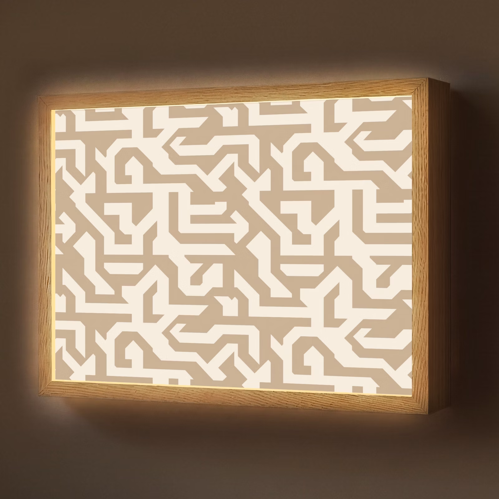 Lightbox - Wandlamp - Modern - Abstract - Beige — 1