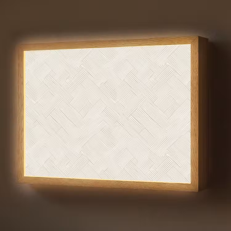 Lightbox - Wandlamp - Textuur - Abstract - Beige — 1