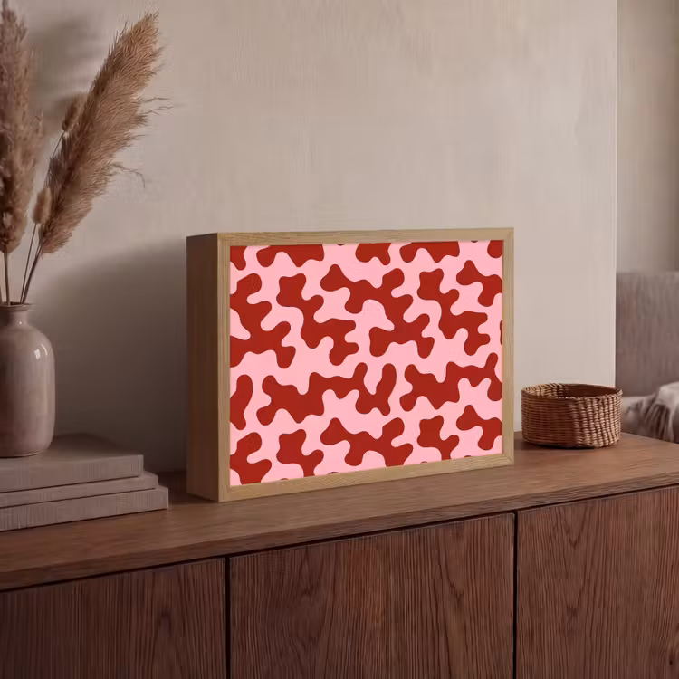 Lightbox - Wandlamp - Modern - Abstract - Rood — 4